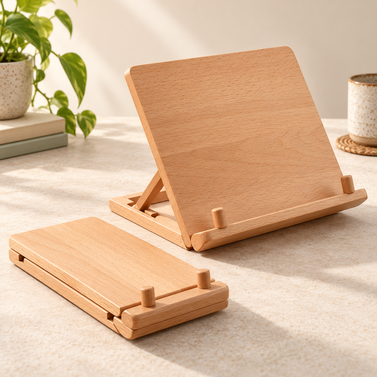 Product hero of Foldable Beechwood Book Stand